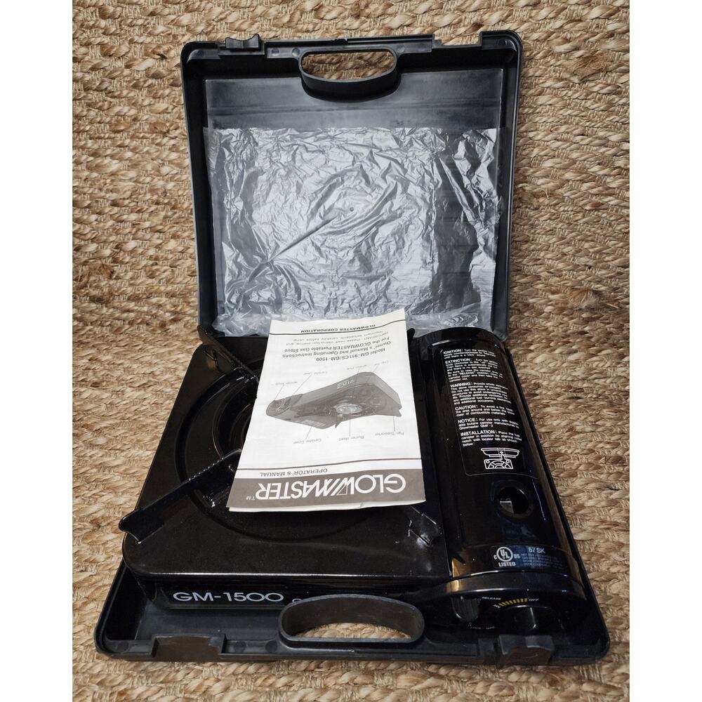 NEW! GlowMaster GM-1500 Portable Butane Gas Stove with Case -Butane NOT Included